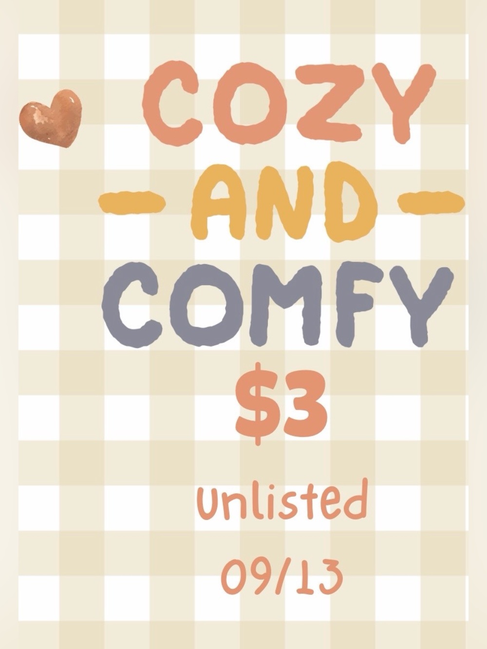 09/13 Show $3 Unlisted Item